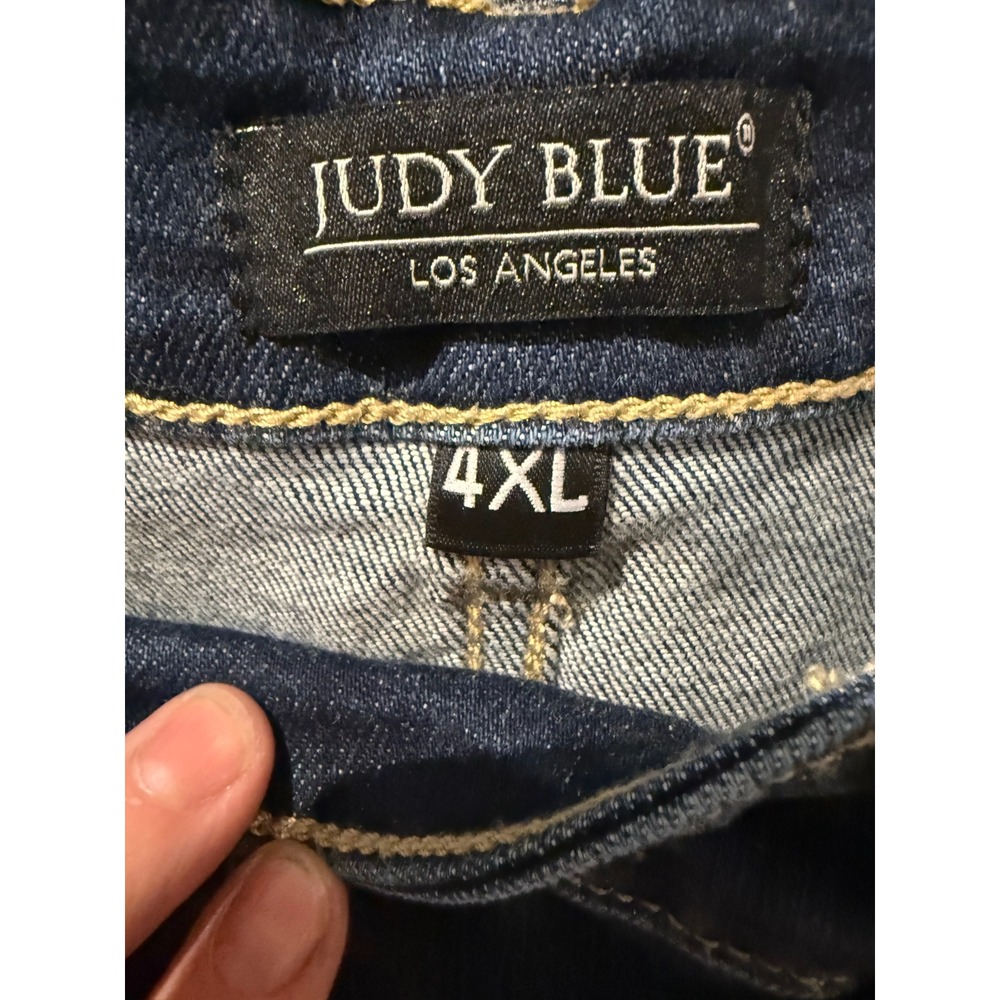 Judy Blue Mid Rise Contrast Medium Wash 4XL - Picture 4 of 4
